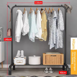Stand Hanger Single Rak Gantungan Baju Serbaguna Stand Cloth Hanger Display Gantungan Baju Portable