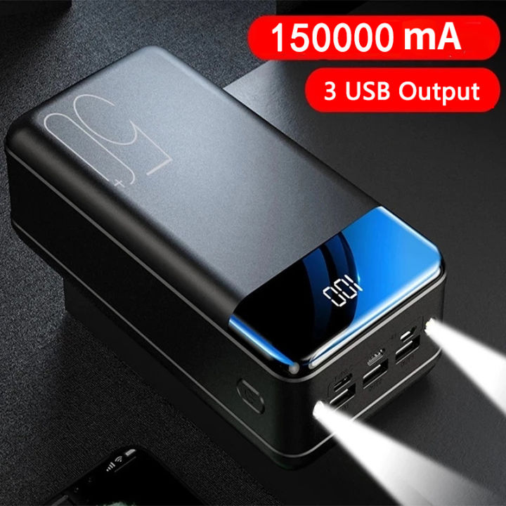 (Malaysia Stock) 100% Original 150000mAh Power Bank Digital Display ...