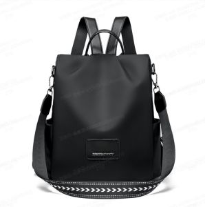 Double shoulder bag female fashion large capacity backpack travel schoolbag antitheft shoulder bag