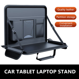 SEAMETAL Car Tablet Holder Leather Car Seat Back Hanging Storage Bag Portable Auto Computer Desk Dining Food Table