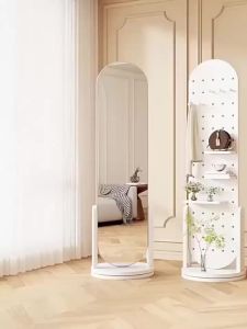 Standing Mirror Full Body Mirror With Storage Stand Mirror Full Length Mirror Cermin Panjang Cermin Dinding 全身镜