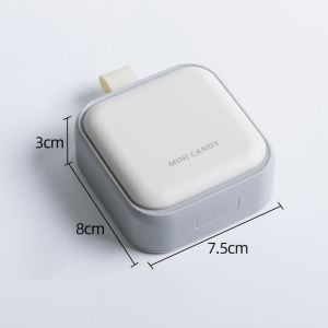 กล่องยา กล่องยาพกพา ตลับยา 4 ช่อง ตลับใส่ยาพกพา กล่องใส่ยาขนาดเล็ก กล่องอเนกประสงค์ กล่องวิตามิน Medicine box มีฝาปิดมิดชิด