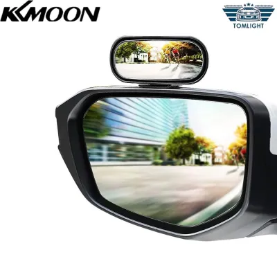 KKmoon Car Rear View Mirror 360° Rotation Blind Spot Mirror Stick-on Rearview Mirror Wide Angle Baby View Mirror for Car Truck SUV