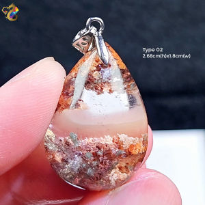 Collectors Grade Brazil Garden Phantom Quartz S925 Silver Pendant (2 Types to Choose)