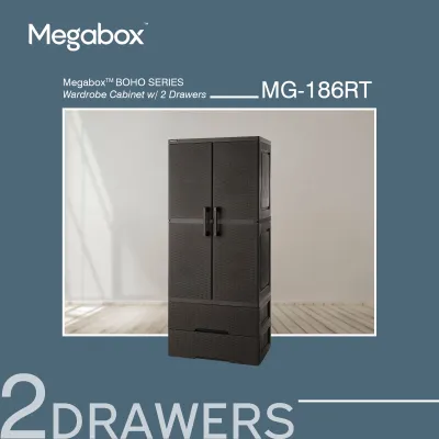 Megabox MG 186 Wardrobe Cabinet RT With 2 Drawers