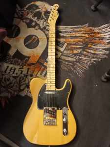 molly telecaster natural electric guitar