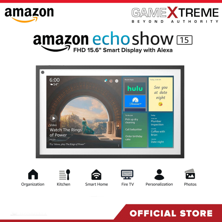 Amazon Echo Show 15 FHD 15.6" Smart Display with Alexa Black