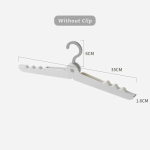 JustLiving 1PC Folding Coat Hanger Portable Folding Plastic Coat Hanger Travel Camping Clothing Drying Rack Multifunctional Drying Rack Home Student Dormitory Socks Underwear Drying Clip Hooks