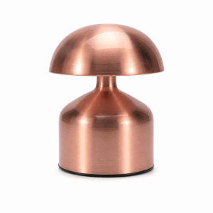 NALANILI Metal Shade Mushroom Shape Table Lamp Touch Sensor Three-level Adjustable Lighting Atmosphere Desk Lamp Retro USB Rechargeable LED Night Light Restaurant Decor
