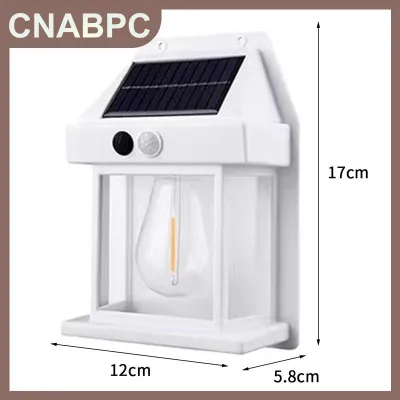 CNABPC Năng lượng mặt trời cung cấp ngoài trời sân vonfram đèn tường retro cảm biến ánh sáng không thấm nước ngoài trời vườn đèn đường tiết kiệm năng lượng đèn ngoài trời cung cấp năng lượng mặt trời sân vonfram đèn tường retro cảm biến ánh sáng không thấ