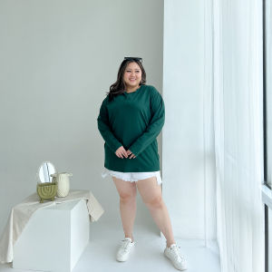 KAOS POLOS LENGAN PANJANG BIG SIZE JUMBO PRIA 3XL 4XL 5XL 6XL 7XL