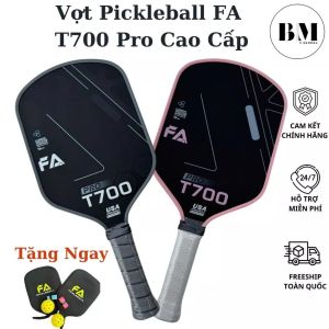 (Tặng Bóng + Túi + Quấn cán) Vợt Pickleball FA Carbon T700 Cao Cấp Chính Hãng Siêu Nhám