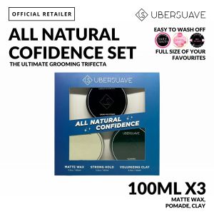 Ubersuave All Natural Confidence Triple Hairstyling Gift Set-SGPOMADES