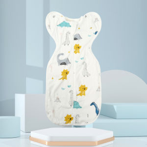 【Ready Stock】Swaddle Sleeping Bag] Baby Transitional Swaddle Sleeping Bag 100% Cotton Open Two Way Zip Baby Wrapper