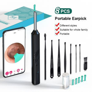 Smart Visual Earpick with Camera – Otoscope Earwax Remover for Baby & Adult  Android & iOS 智能摄像头耳垢清除器