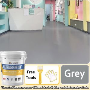 ❤1000G❤ 3In1 Epoxy Floor Paint With Brush Wear Resistant Waterproof Anti Slip for Outdoor Low Odor