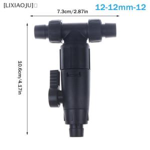 [LIXIAOJU] Aquarium Accessories 12 16mm Double Tap Quick Release Connector Fish Tank Hose Pipe 3-Way Valve Aquarium Filter Connector