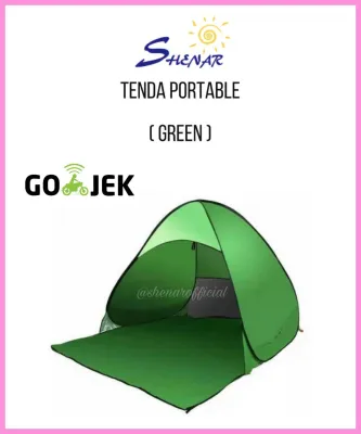 TENDA CAMPING/PORTABLE/TENDA BUKA OTOMATIS/TENDA SANTAI/PIKNIK TENDA PORTABLE - GREEN SHENAR