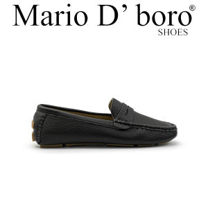 Mario D Boro Shoes Womens Loafers LY 28788 - Black / White C79