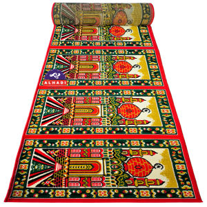 Karpet Masjid MEDGRA SHABEL PER GAMBAR Ukuran 57 x 105cm Sajadah Mushola Ketebalan 9mm Empuk dan Nyaman