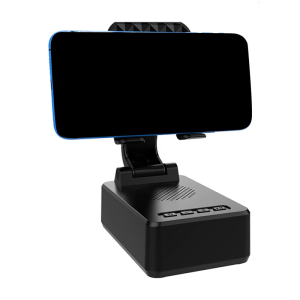 Wireless Speaker Phone Stand Adjustable Height Nonslip Base Foldable Design Clear Sound for Watch Drama Video