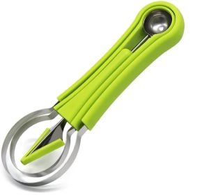 YESPERY Watermelon Fancy Cutter Scoop Wooden Handle Fruit Carving Tool Cutter Fruit Platter Fruit Dig Pulp Kitchen Gadget Accessory