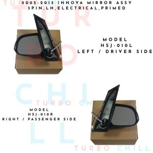 HSJ-010 2005-2015 INNOVA mirror assy 3pinLHelectricalprimed