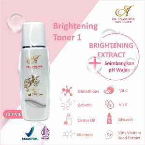 Bright and Glow Series Toner Brightening Toner 1 - Toner Glowing - dr Anangwib