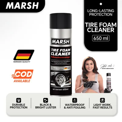 Marsh Tire Foam Cleaner Fast Effective Black Bright Luster Waterproof Anti Fouling