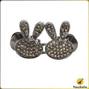 Naukaha Fashion Rabbit Shape Tighten Waist Buckle Pins Waist Clip Adjustable Snap Detachable 1 Set