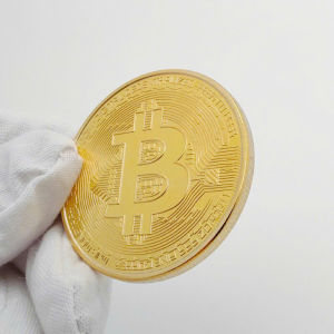 Đồng Tiền Xu Bitcoin Mạ Vàng 24K May Mắn Chiêu Tài Rước Lộc