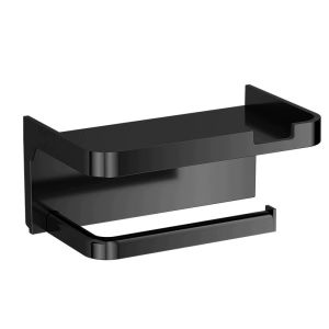 Wall-Mounted Bathroom Tissue Holder Punch-free Plastic Household Storage Rack Supplies