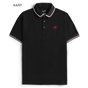 Áo Thun Polo Nam PREMIUM Vải Cotton Cá Sấu Cao Cấp Đẹp Xịn Tay Ngắn Có Cổ Màu Trắng Đen Đỏ Xanh Navy Trơn Họa Tiết NATO