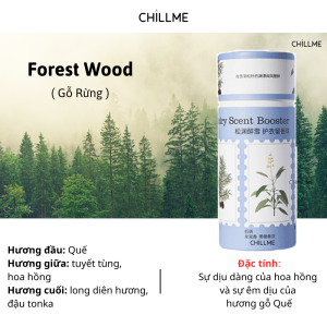 Hạt thơm lưu hương quần áo xả vải Chillme 200g hương nước hoa nhẹ nhàng khử khuẩn lưu hương 168 giờ