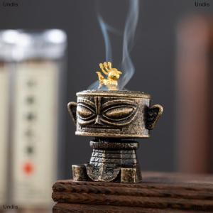 [COD] Undis Creative Metal Horse Auspicious Incense Burner Square Vertical Indoor Aromatherapy Home Desktop Accessories