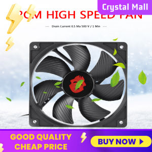 [Arrived within 3 days] ID-COOLING 120mm 4 Pin High Speed Desktop CPU Fan Chassis Fan Cooler Case Chassis Cooling Dual Ring Double Sided LED Fan (RGB) colors choosen Silent for PC Case