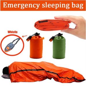 JAYQQ Waterproof Outdoor Insulated Sleeping Bag Lightweight 90210cm Emergency Blanket Emergency Sleeping Bag