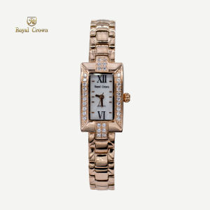 Royal Crown รุ่น 3591 นาฬิกาข้อมือผู้หญิงเล็กๆกันน้ำ ล้อมเพชร แบรนด์เนมแท้ - Vayo Jewelry
