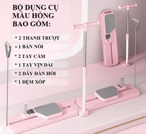 Bộ Dụng Cụ Pilates Tập Thể Dục Đa Năng Giúp Bụng Săn Chắc Thon Gọn Đốt Calo Hiệu Quả Tại Nhà - PLT1