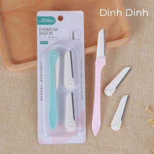 Dao cạo lông mày chân mày kèm 2 lưỡi Lameila cao cấp nhỏ gọn thép không gỉ - Dinh Dinh