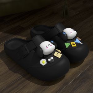 Free Shipping WomenS Outdoor Floral Clogs With Anti-Slip Soles New Summer Style Casual Slip-On Sandals With A Closed-Toe Design