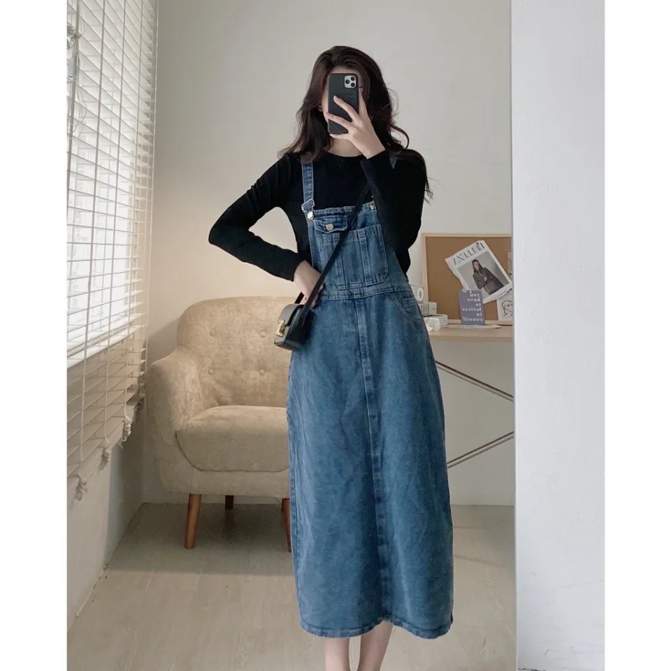 Hàng chuẩn loại 1 - Có sẵn] Đầm yếm jeans siêu phẩm váy ngắn xòe dập ly was  rách Hàn Quốc dễ thương | Shopee Việt Nam