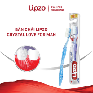 Bàn Chải Đánh Răng Lipzo Crystal Love For Man Cho Nam Giới Công Nghệ Lông Nở Kết Hợp Chỉ Tơ Nha Khoa Siêu Mềm Mảnh