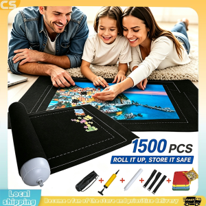 1500pcs/set Felt Jigsaw Puzzle Mat Puzzle Storage Mat Felt Jigsaw Puzzle Roll Mat