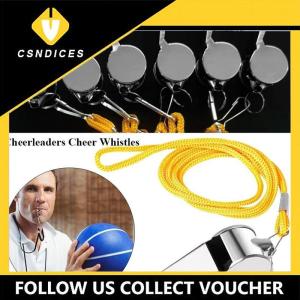[Csndices] Referee Whistle Metal Whistle Stainless Steel Whistle Whistle Equipment With Hanging Rope