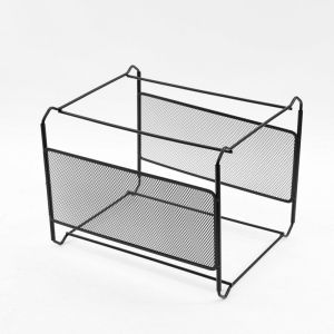 Metal File Organizer Box Office Desktop File Storage Box A4 Portable Hanging File Folder Box