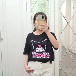 Kaos Wanita Oversize Kuromi Smile Kaos Atasan Wanita Kaos Karakter Motif Kartun