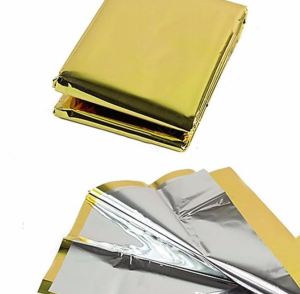 210X130cm Emergency Blanket Outdoor Waterproof Disposable Survival Rescue First Aid Foil Thermal Blanket Camping
