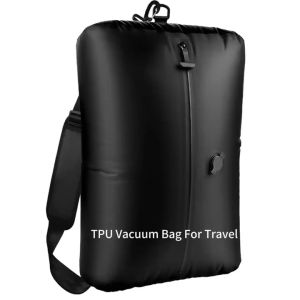 Vacuum Compression Storage Bag With Electric Pump Reusable Travel Organizer Luggage Vacuum Storage Bag