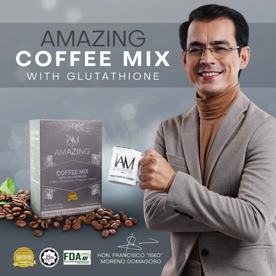 iam worldwide coffee with glutathione IAM WORLDWIDE Amazing Coffee Mix with Glutathione made in Australia FDA  APPROVED